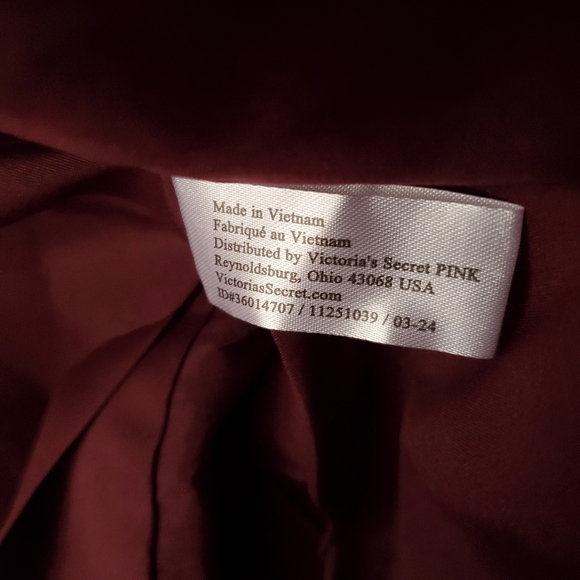 NWT Victoria's Secret Pink Striped Carry On Large Canvas Zipper Beach Tote - Picture 11 of 11